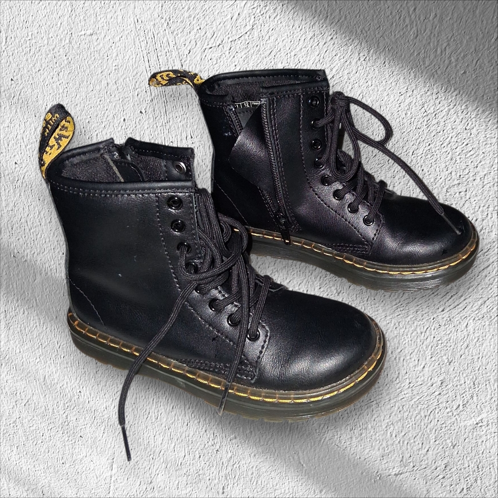 Dr. Martens Black Leather Boots